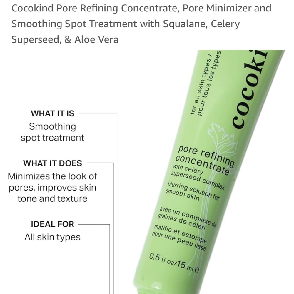COCOKIND Pore Refining Concentrate 0.5oz blemishes large pores many available - Picture 5 of 11
